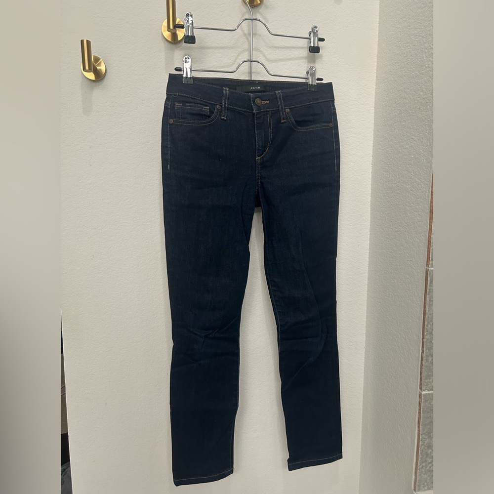 Classic dark wash skinny jeans